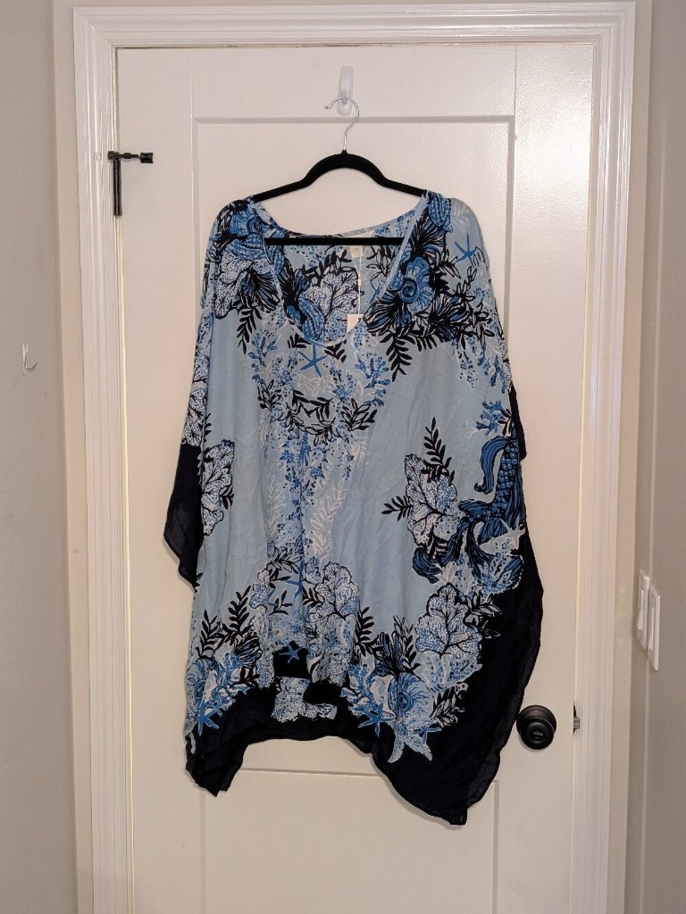 Lilly Pulitzer Maryal Coverup Bonaire Blue Just A Little Koi L / XL NWT